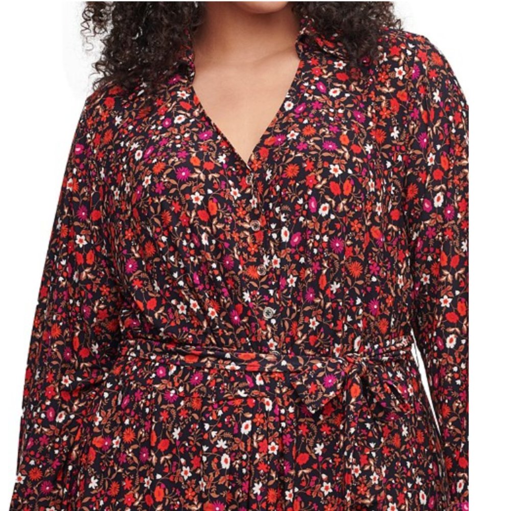 Tommy Hilfiger Ditsy Floral-Print Shirtdress - Picture 2 of 15